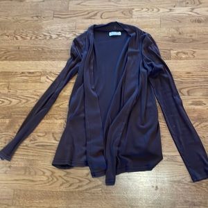 Womens brown Michael Stars open sweater